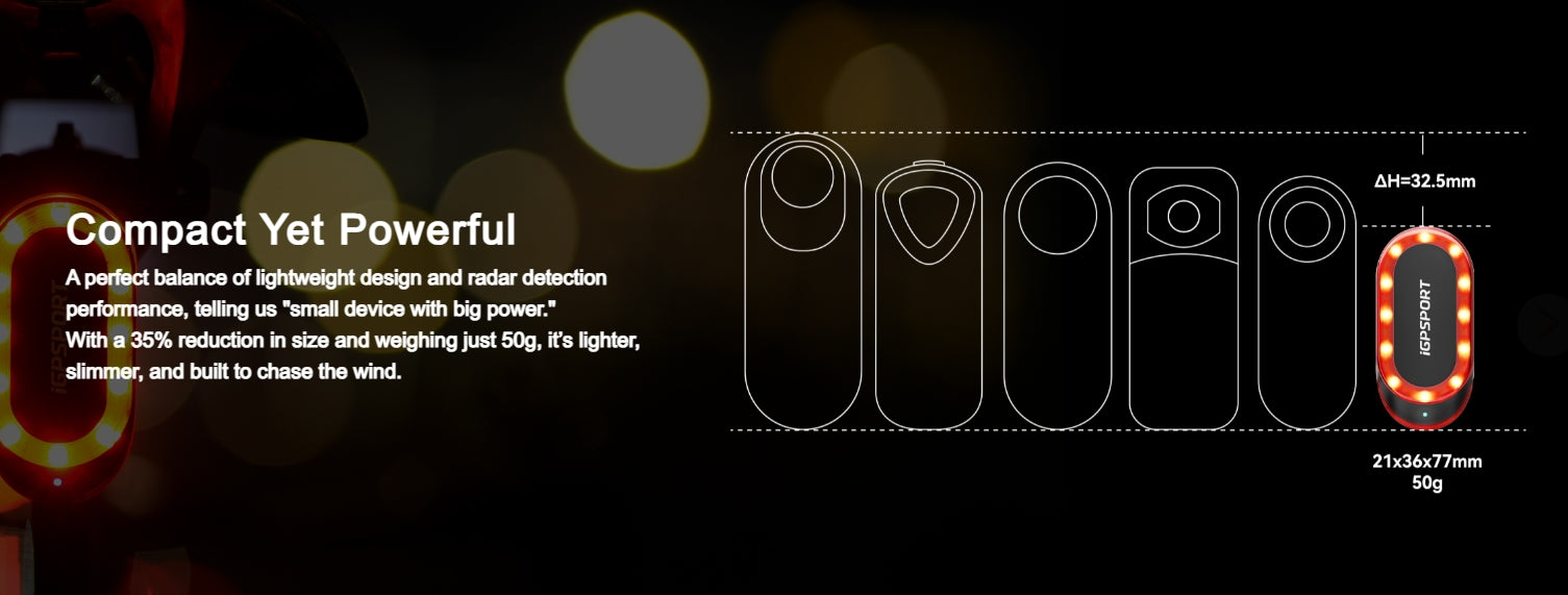IGP SPORT SR mini Smart Radar Taillight