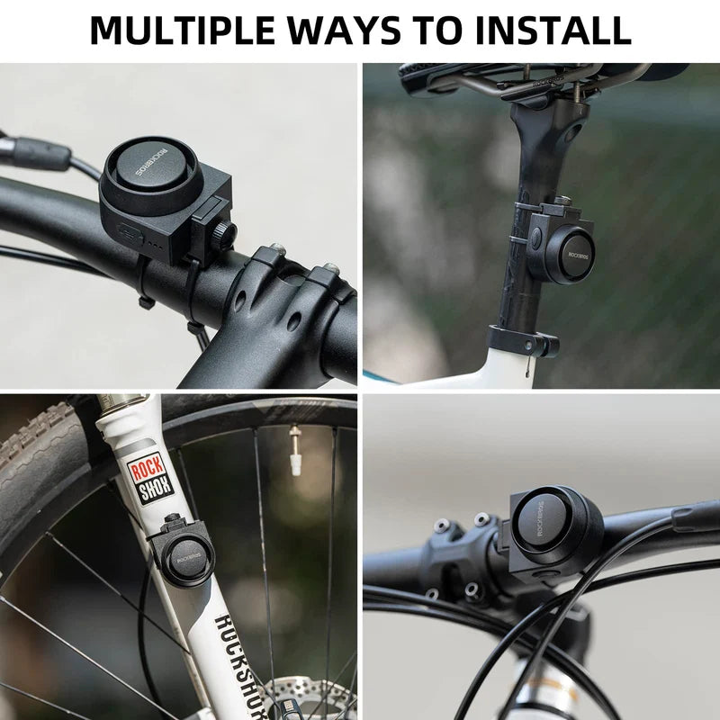 ROCKBROS 115dB Bike Alarm Vibration Motion Sensor Waterproof Alarm