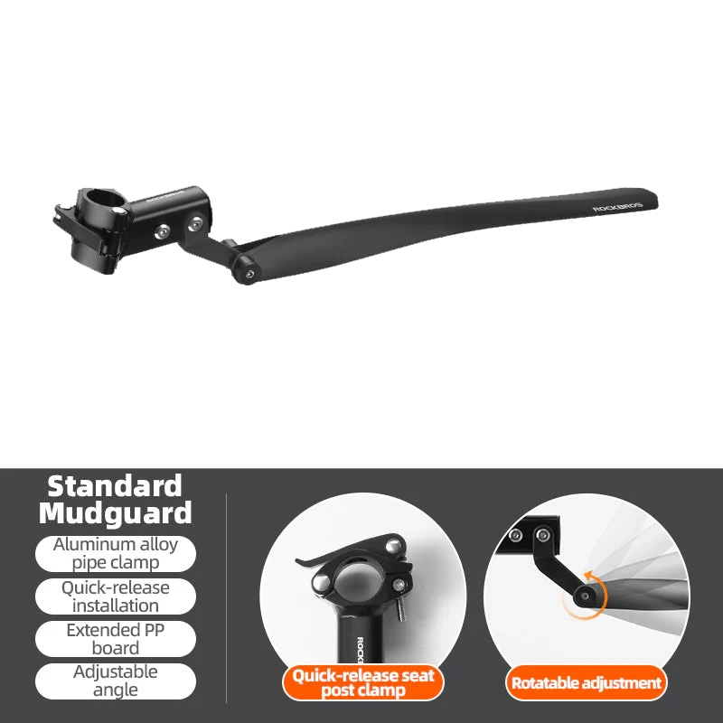 ROCKBROS Bicycle Fender Set Quick Release, Adjustable