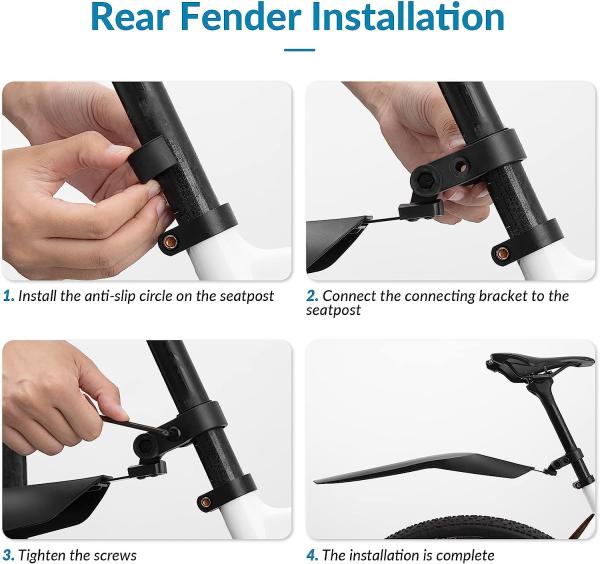 ROCKBROS Bicycle Mudguard Set 24-28 Inch