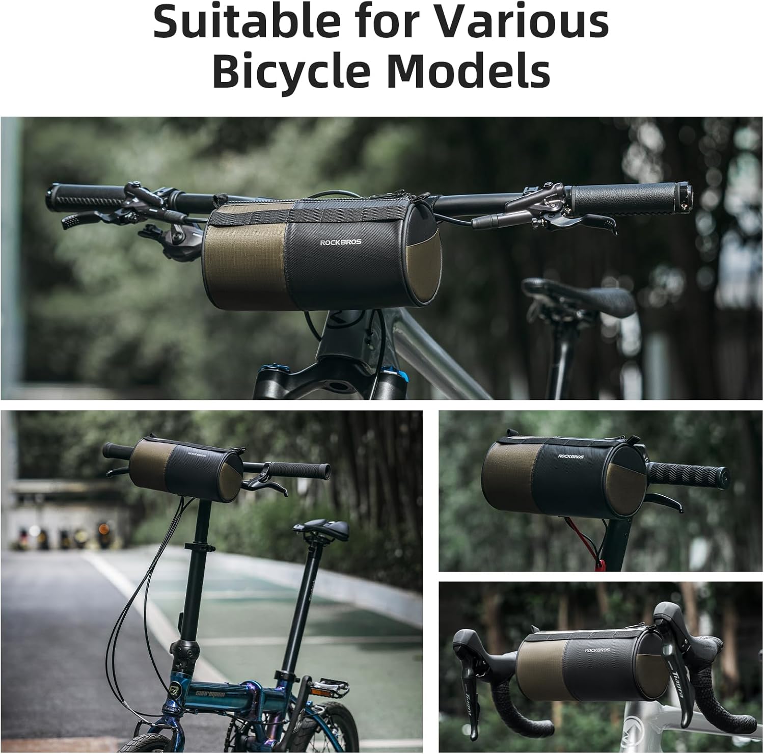 ROCKBROS BAG CYLINDER HANDLEBAR BAG