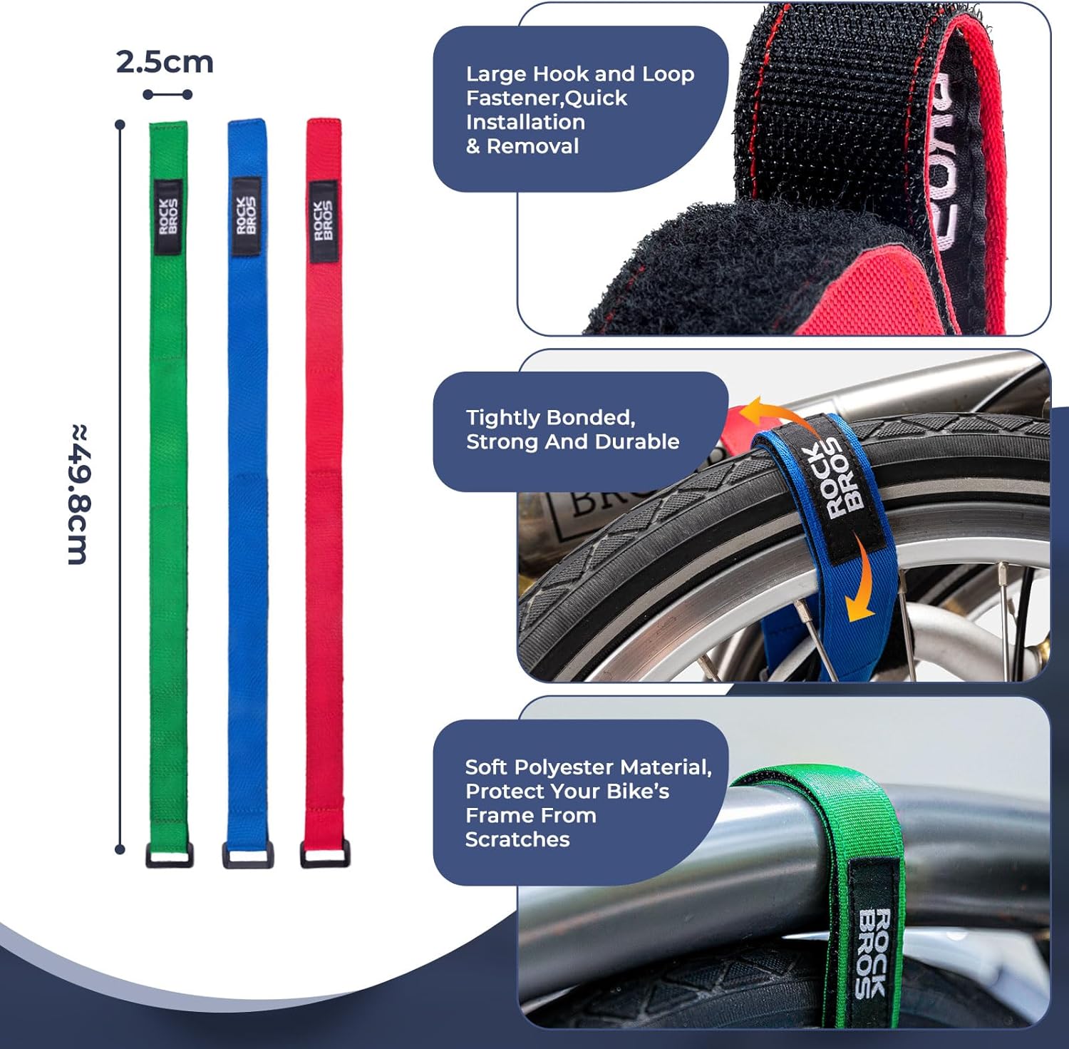 ROCKBROS FOLDING BIKE LEG STRAPS