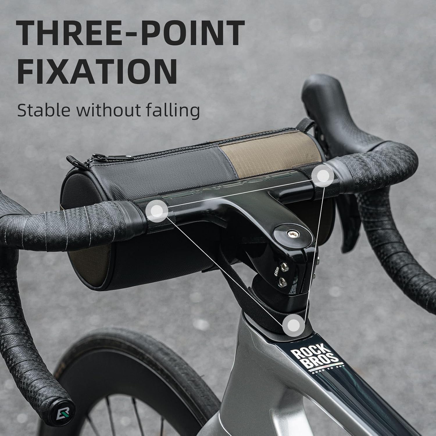 ROCKBROS BAG CYLINDER HANDLEBAR BAG