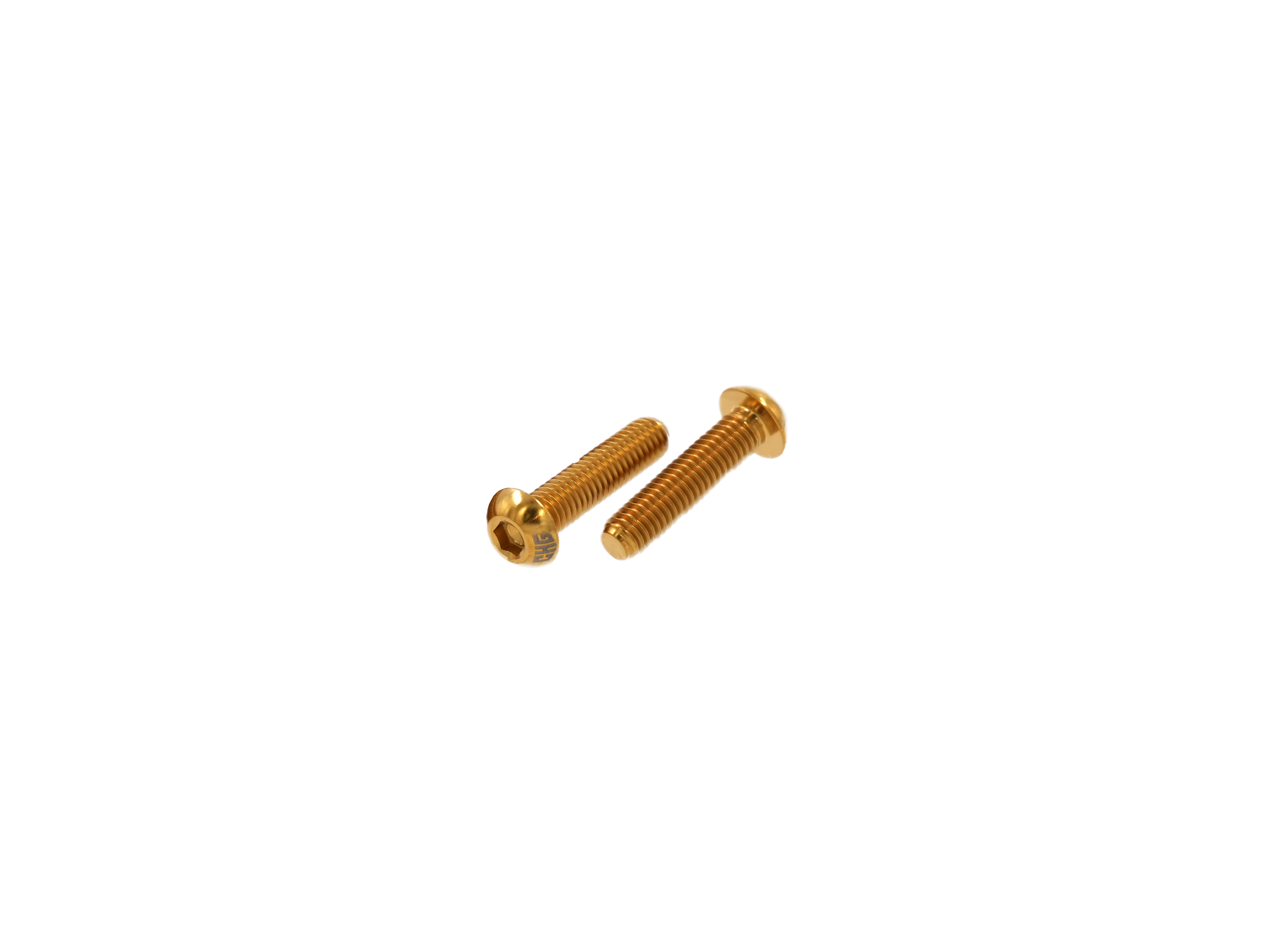 CHG Titanium Bolt SEMI-CIRCULAR HEAD M6*25MM (2PCS)