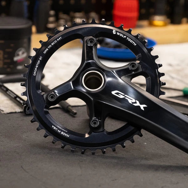 WOLF TOOTH 110 BCD Asymmetric 4-Bolt Chainrings for Shimano GRX Cranks