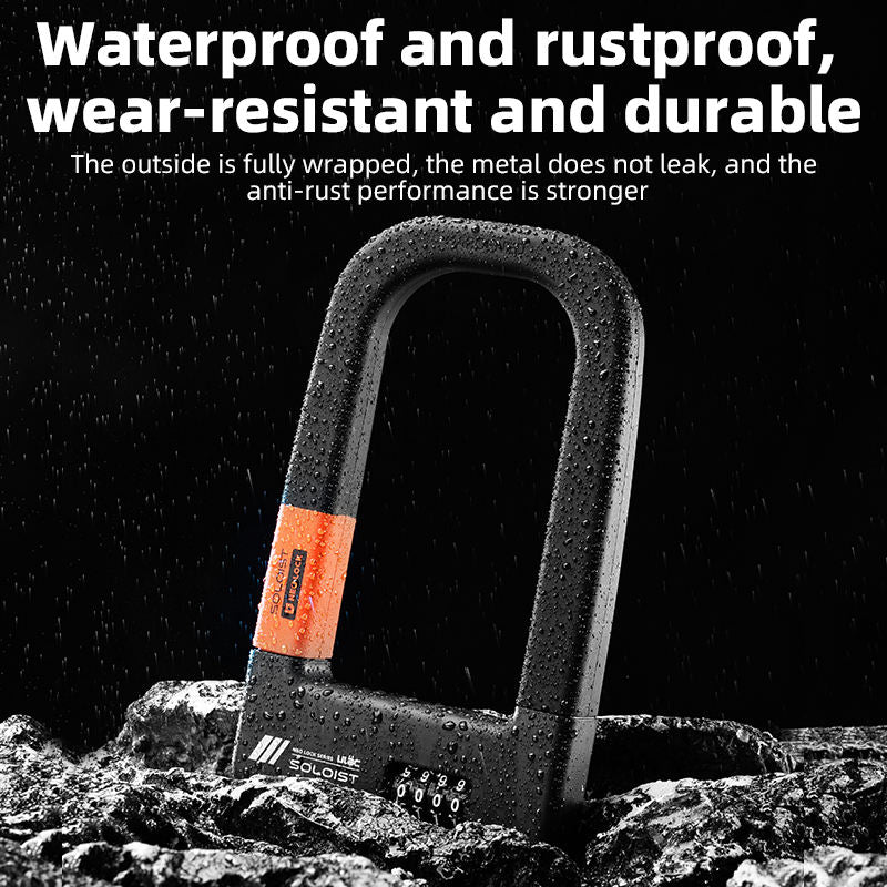 ROCKBROS ULAC Silicone U-type Combination U Lock With Alarm
