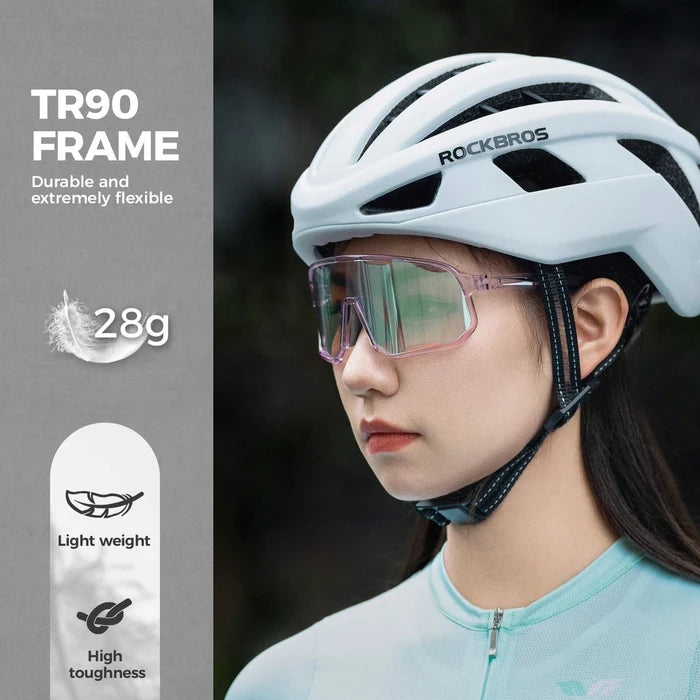 ROCKBROS Polarized Sunglasses UV400 Transparent Cycling Glasses