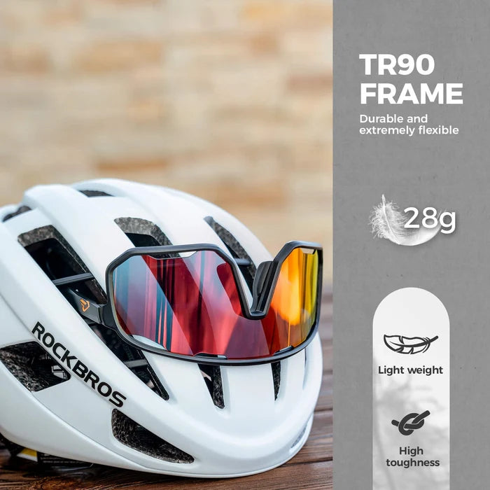 ROCKBROS Polarized Sunglasses UV400 Transparent Cycling Glasses