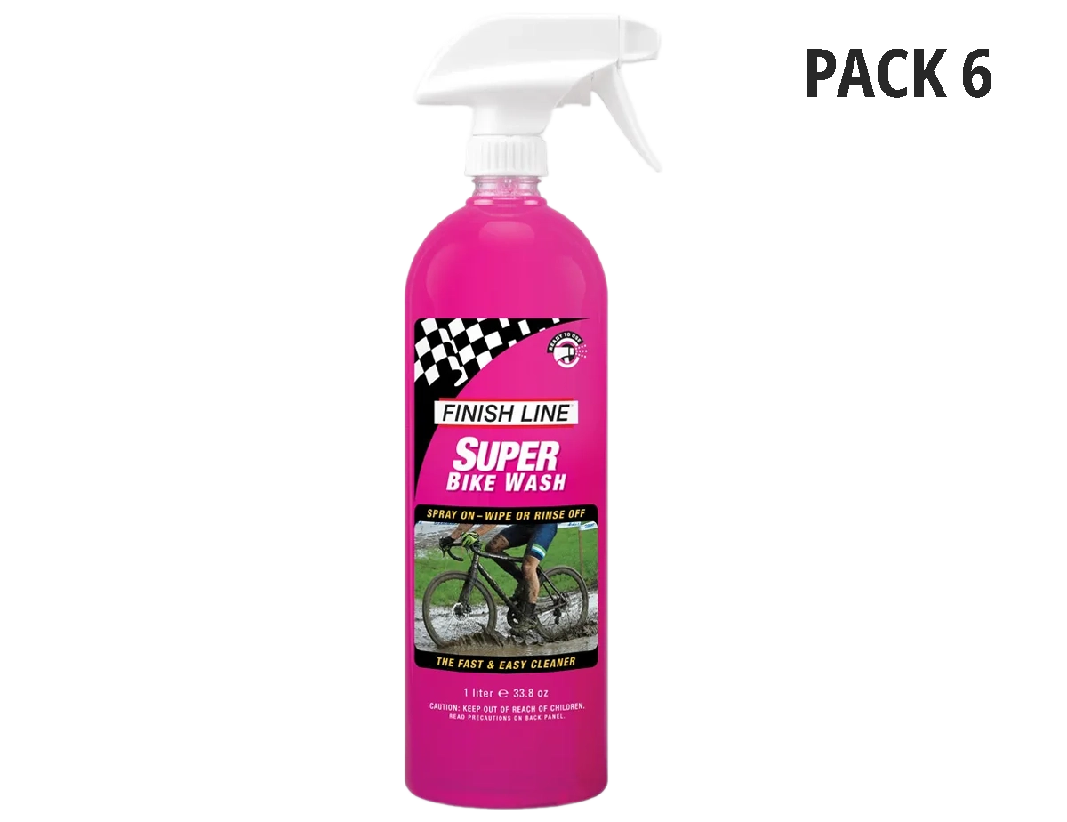 FINISH LINE SUPER BIKE WASH 1 LITER PACK 6