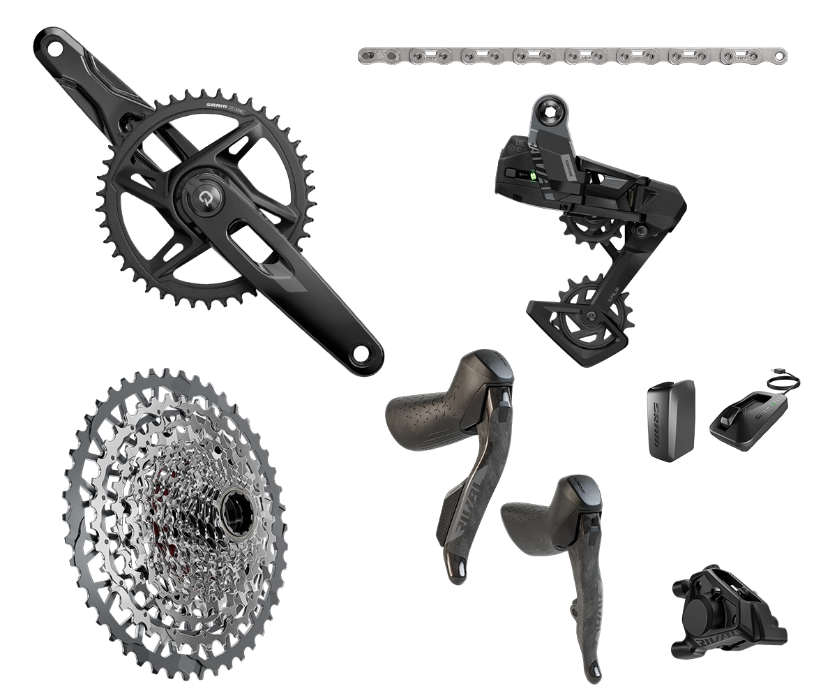 SRAM RIVAL AXS 1x XPLR E1 POWERMETER 170x42 DM DUB WIDE NoBB BLACK (P) main image 0