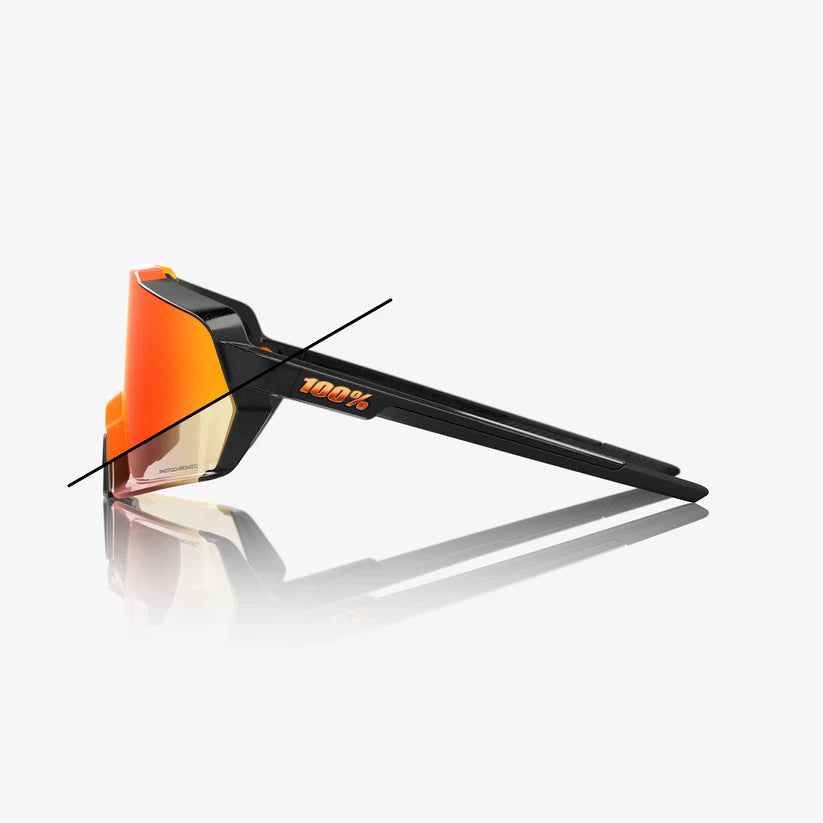 #color_Gloss Metallic Black Orange Flash Mirror Photochromic Lens