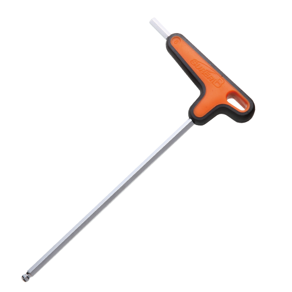 SUPER B TB-7636 TL HANDLE HEX WRENCH #6MM (BALL END)