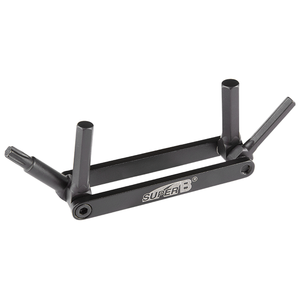 SUPER B TB-9755 4 IN 1 FOLDING TOOL #HEX4/5/6MM,T25