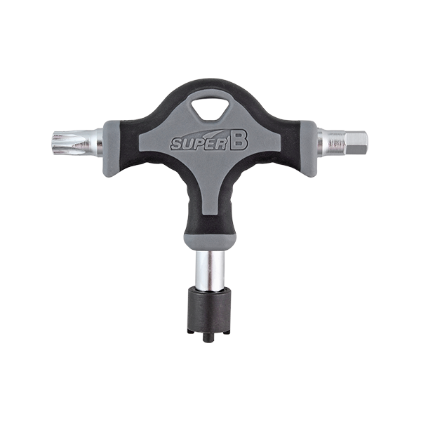 SUPER B TB-TH20 T-SHAPED CHAINRING NUT WRENCH #T40HEX6MMCHAINRING NUT WRENCH