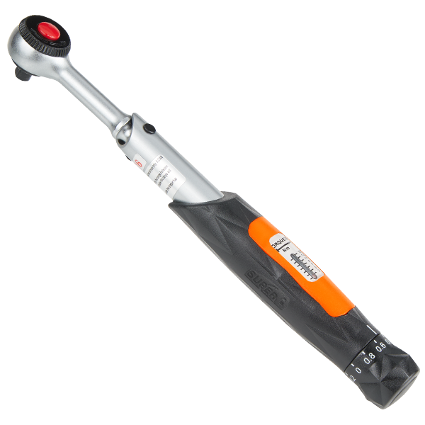 SUPER B TB-TW25 PAT.P 14” DR. DIAL-ADJUST TORQUE WRENCH 2~15 NM