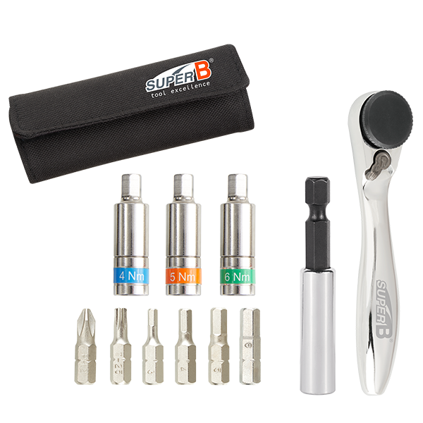 SUPER B TB-TW55 MINI RACHET TORQUE KIT - 4/5/6NM