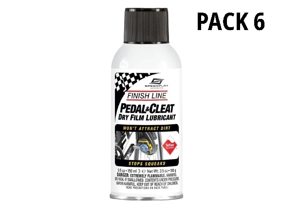 FINISH LINE PEDAL & CLEAT LUBRICANT PACK 6