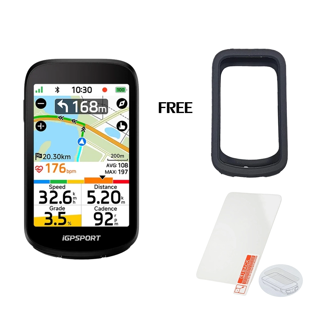 iGPSPORT BSC500 Free Silicone Case & Temper Film
