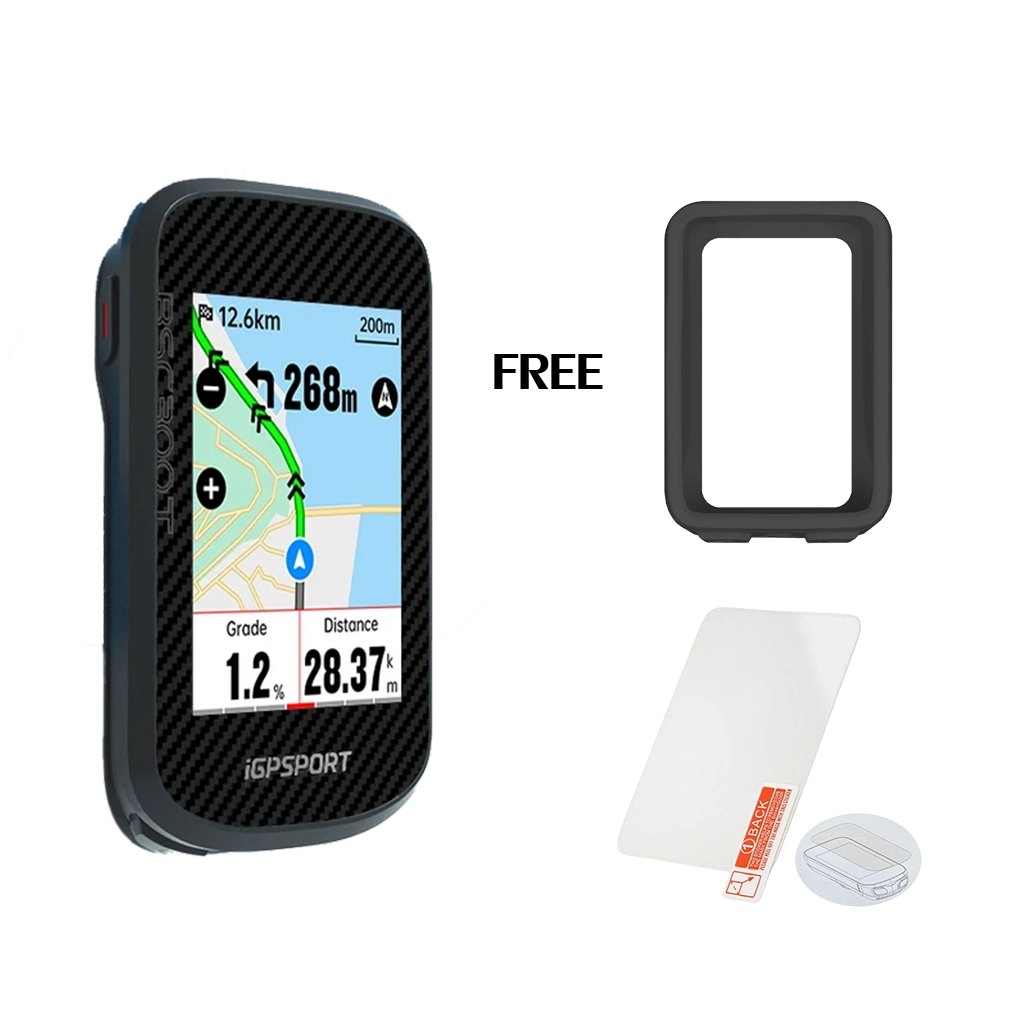 iGPSPORT BSC300T Free Silicone Case & Temper Film