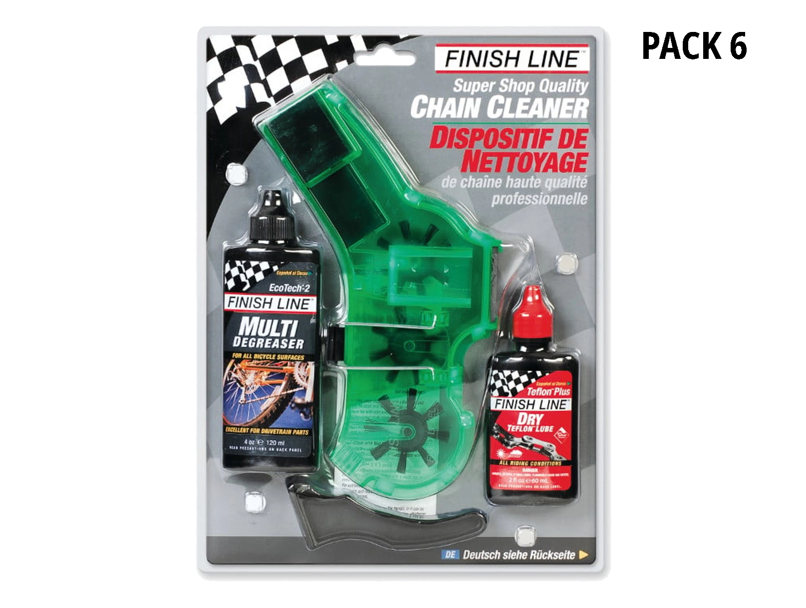 FINISH LINE Pro Chain Cleaning Kit PACK 6