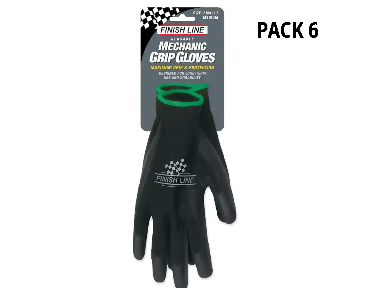 Finish Line Mechanic Grip™ Gloves PACK 6