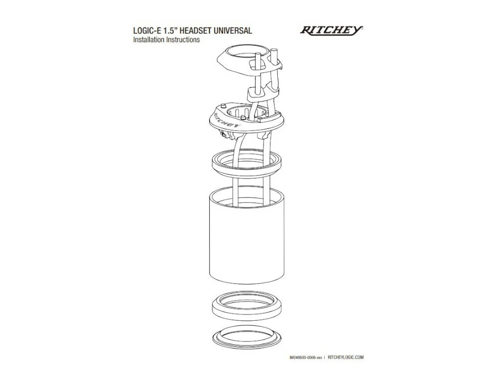 RITCHEY Upper Headset Logic-E 1,5" IS52/28,6