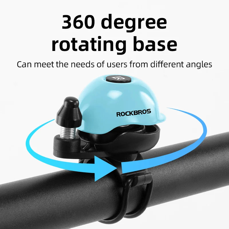 ROCKBROS 80DB Bike Bell Aluminum Alloy Helmet-Shaped