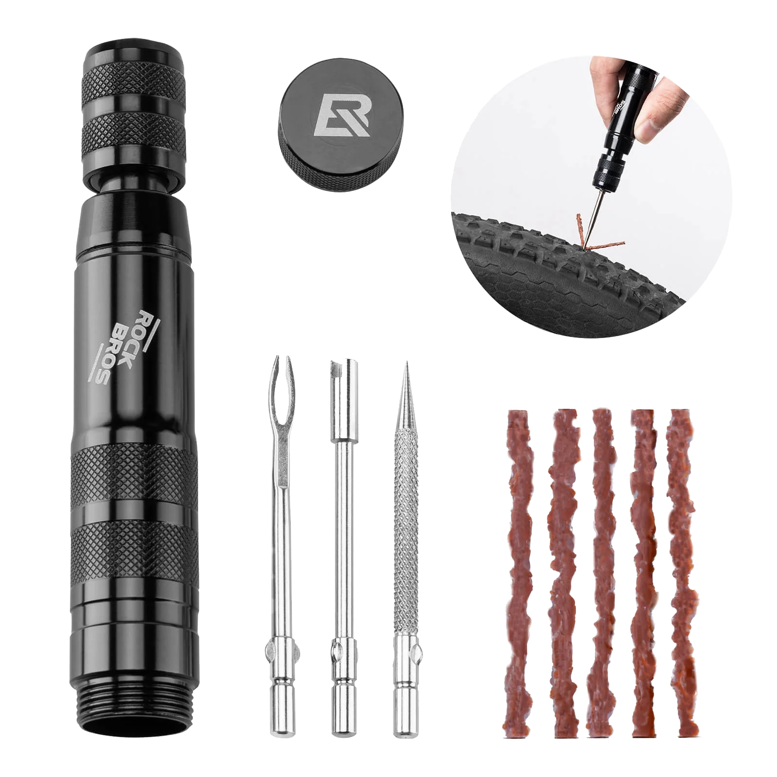 ROCKBROS Bike Tire Puncture Repair Kit