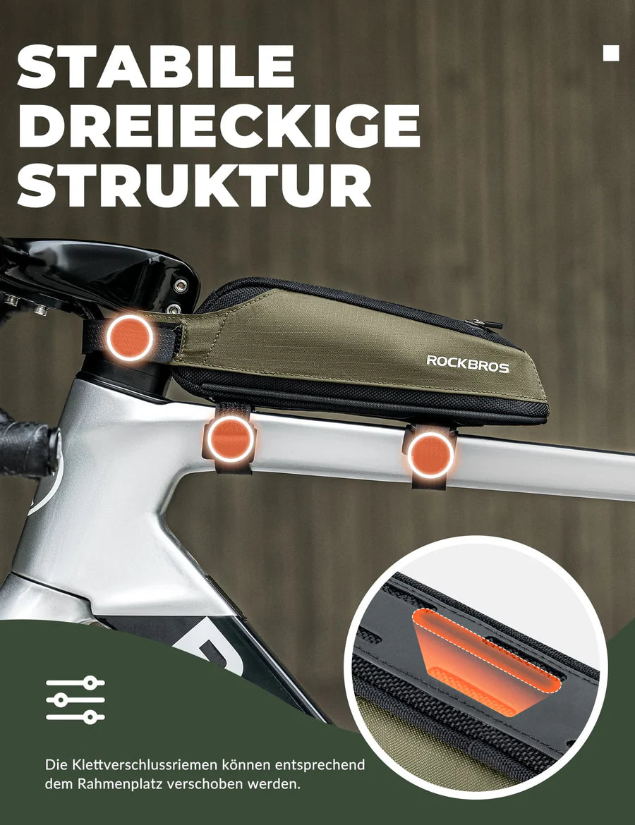 ROCKBROS Bicycle Bag Reflective Top Tube Bag
