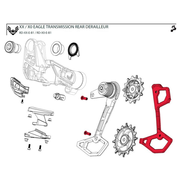 SRAM Inner Cage for XX / XX SL / X0 Eagle AXS Rear Derailleur B1