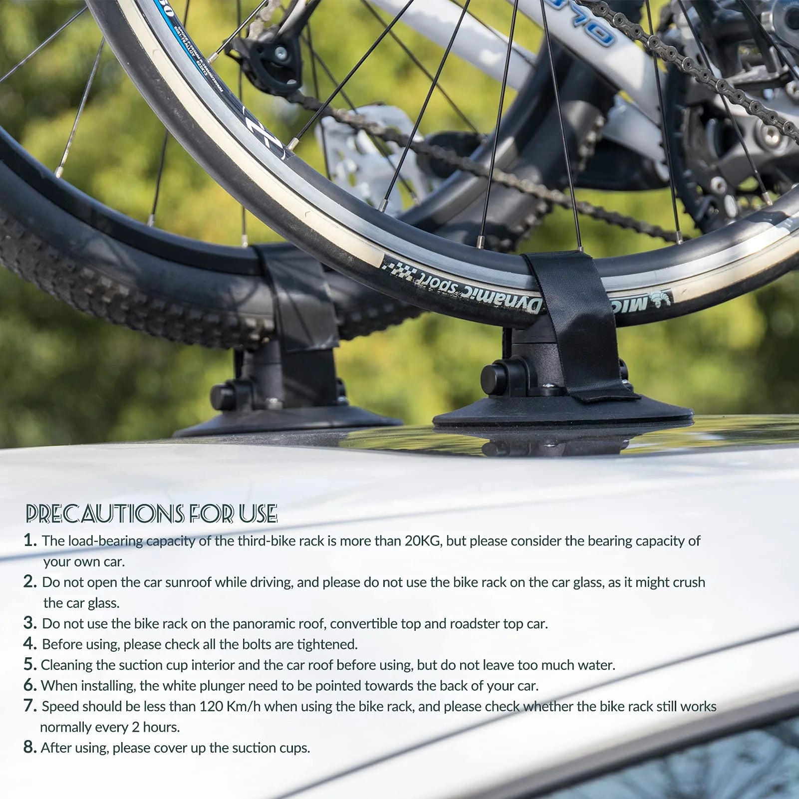 ROCKBROS Suction Cup Car Roof Rack