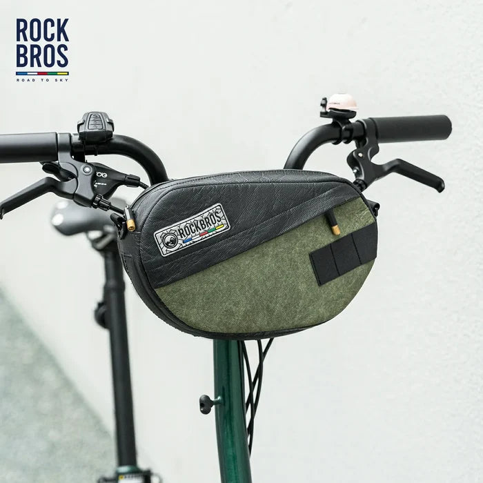 ROCKBROS ROAD TO SKY Sustainable Eco-Friendly Recycled Tire Bike Handlebar Bag 2.5L