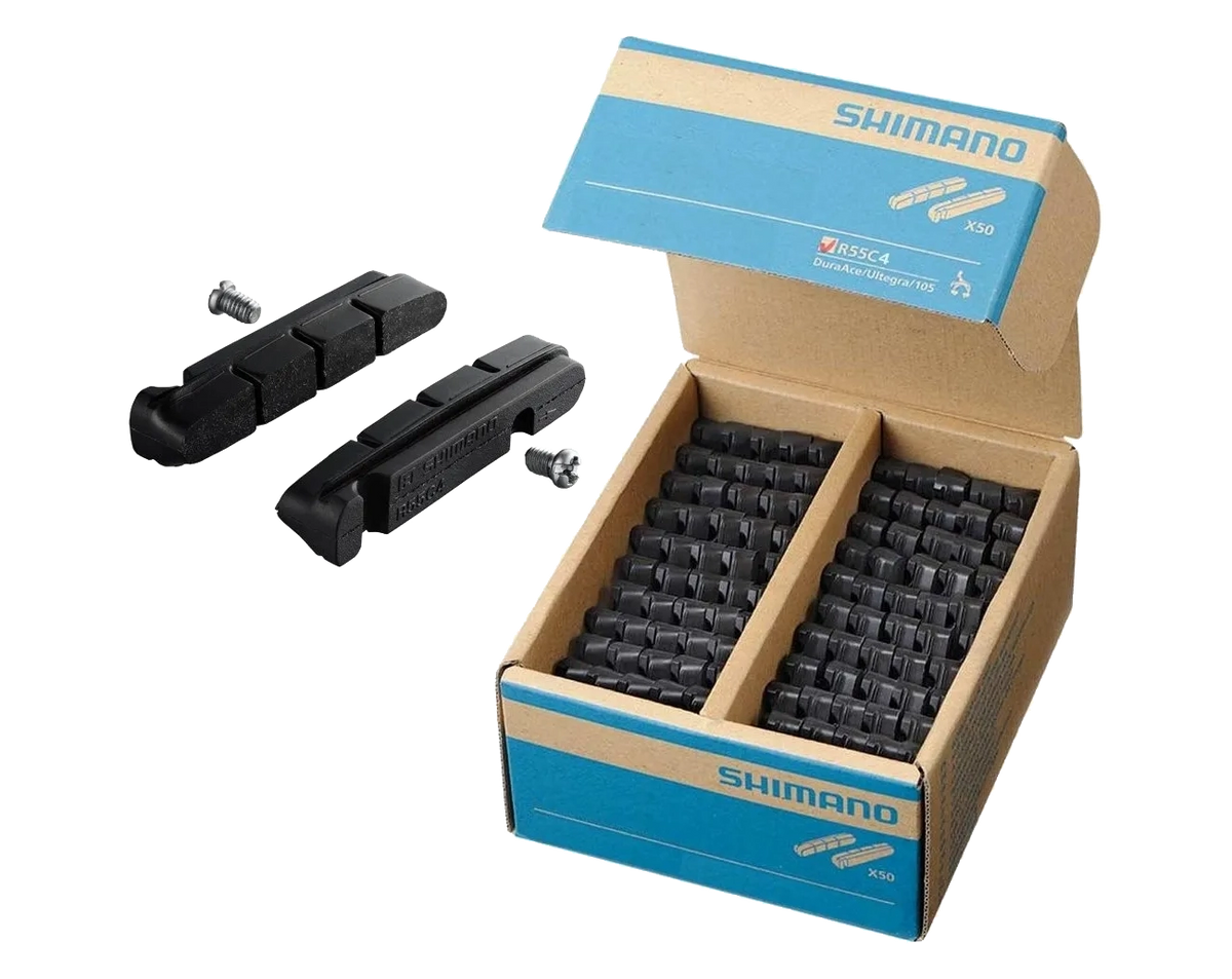 Shimano R55C4 Brake Pads for Cartridge Brake Shoes (50 pair)