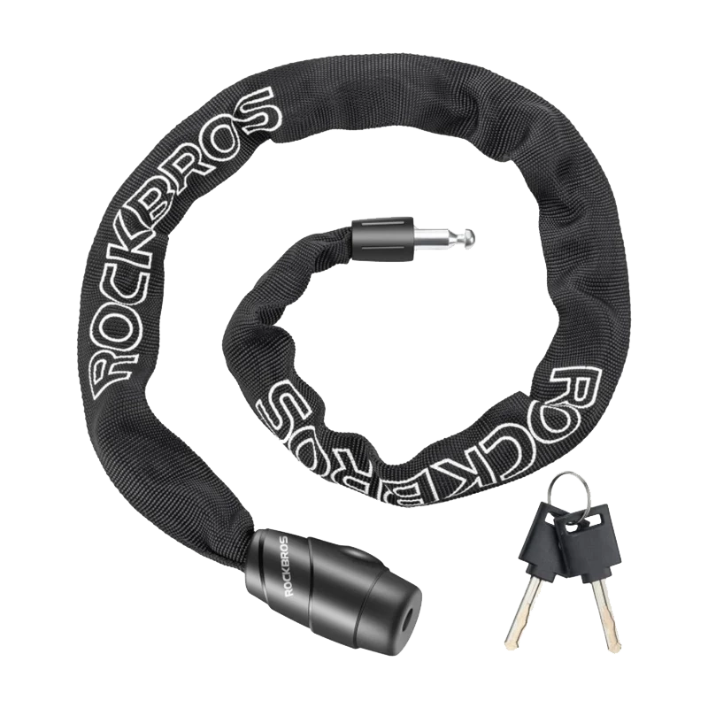 ROCKBROS Bike Lock Chain Bicycle Lock Heavy Duty Anti Theft