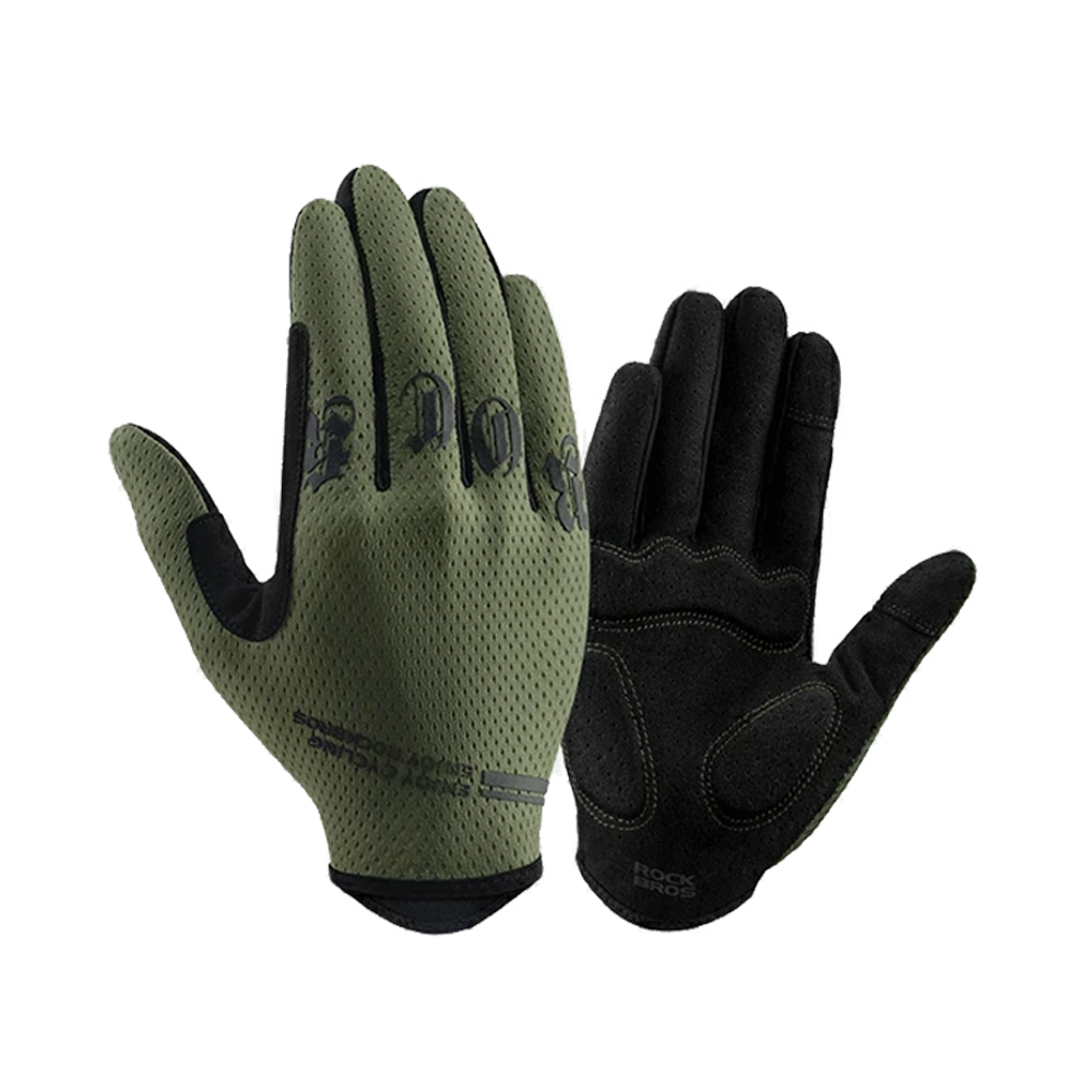 ROCKBROS Cycling Gloves with SBR Shock-Absorbing Palm Pads