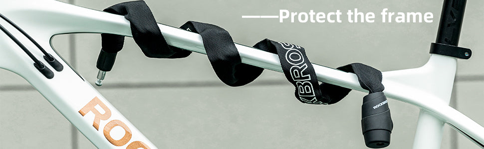 ROCKBROS Bike Lock Chain Bicycle Lock Heavy Duty Anti Theft
