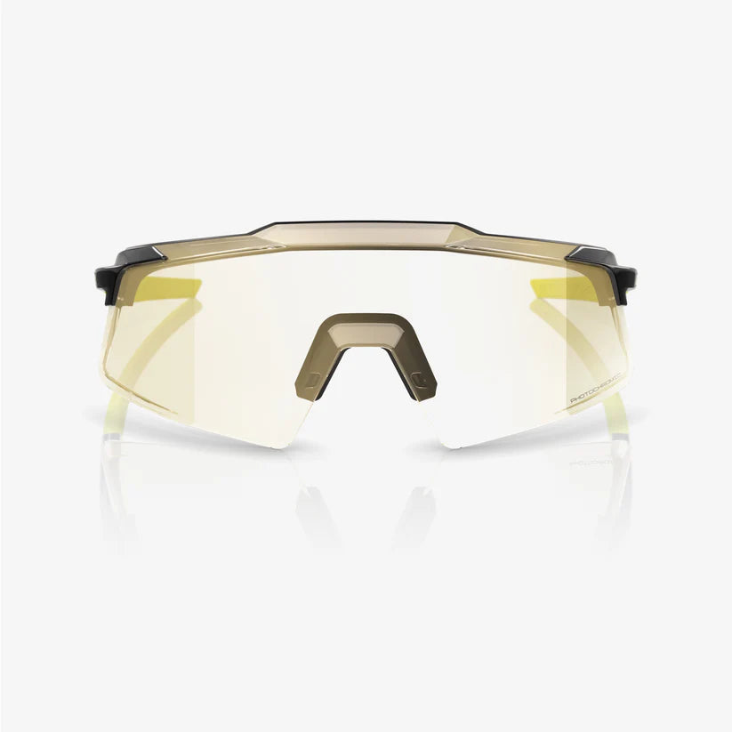 #color_Gloss Metallic Black Gold Mirror Photochromic Lens