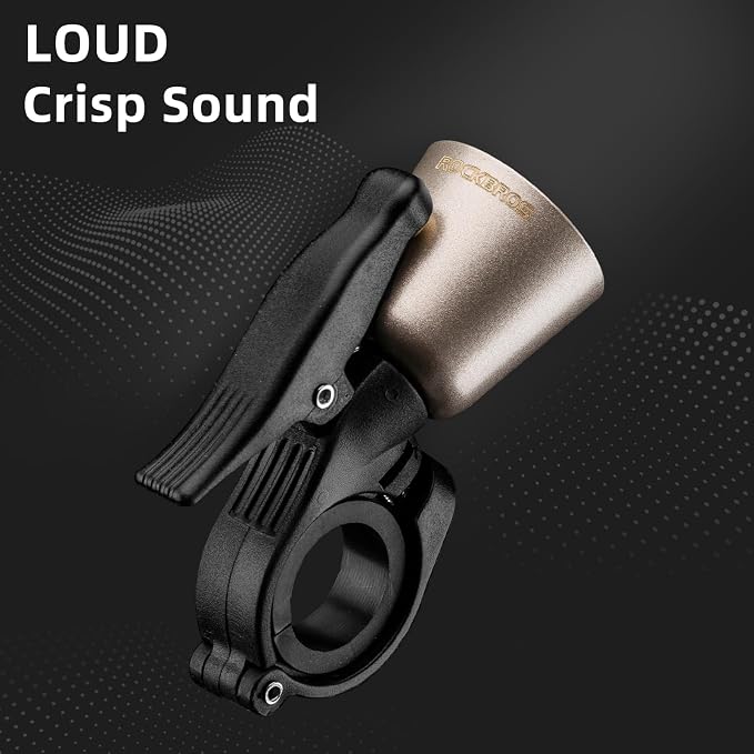 ROCKBROS Classic Brass Bike Bell Loud Easy Install