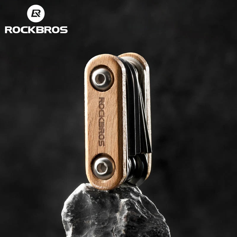 ROCKBROS 8-in-1 Multifunctional Portable Wooden Tool