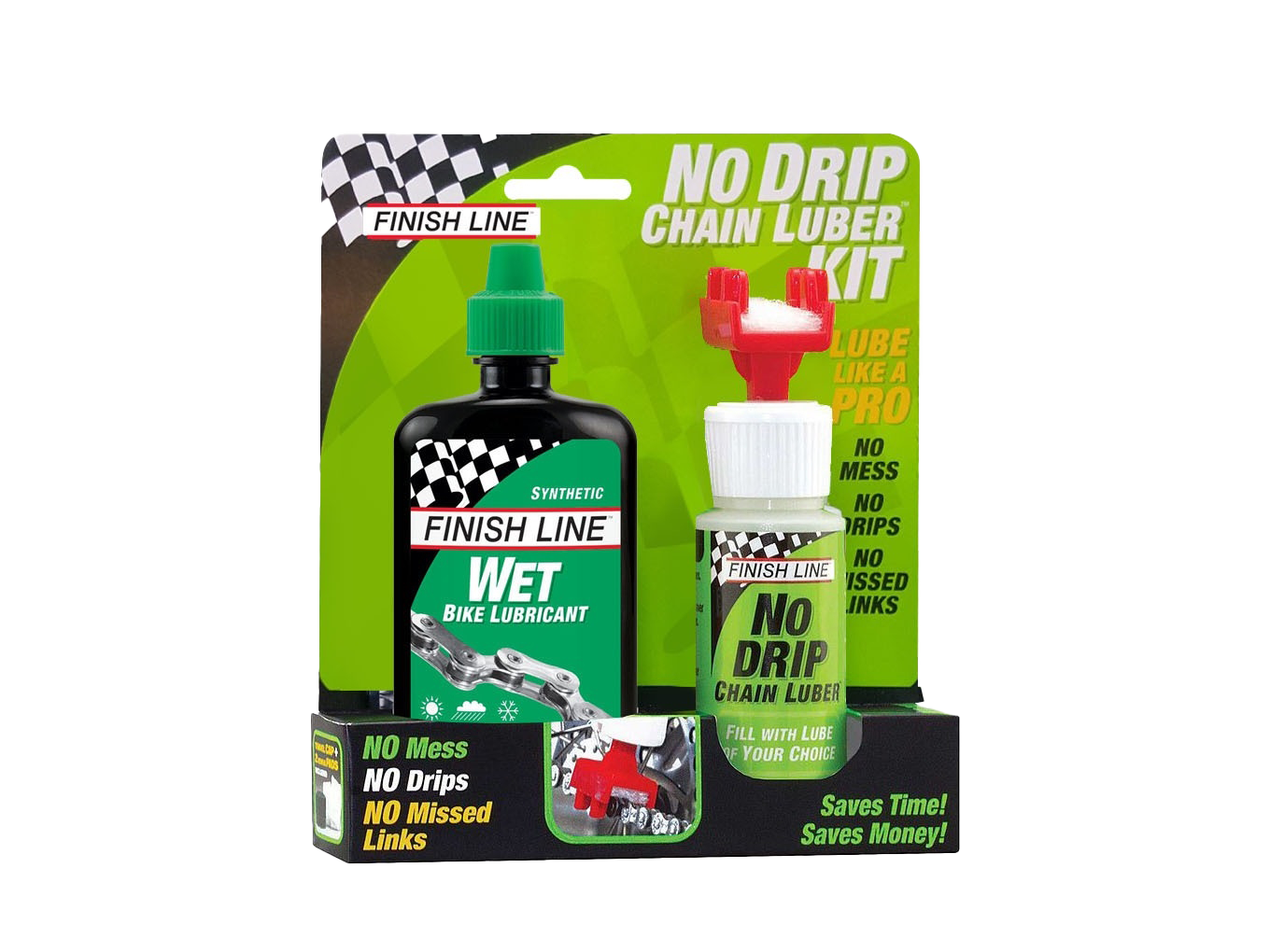 FINISH LINE WET LUBE 4 OZ. X NO DRIP CHAIN LUBER