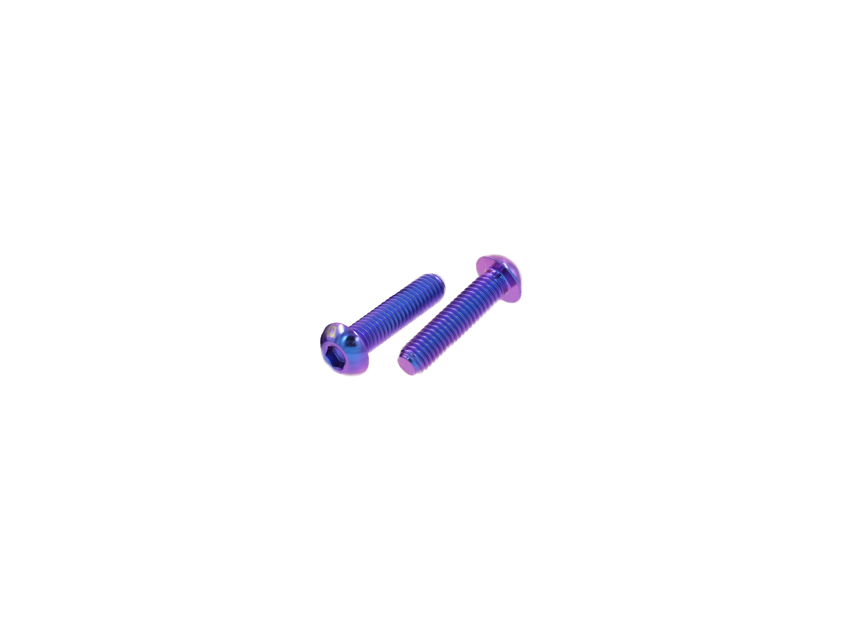 CHG Titanium Bolt SEMI-CIRCULAR HEAD M6*25MM (2PCS)