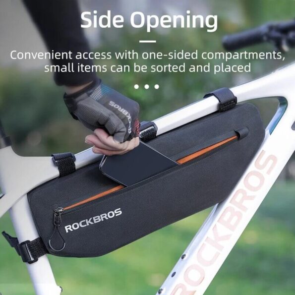 ROCKBROS Bicycle Top Tube Bag Triangle Pannier Dirt Resistant