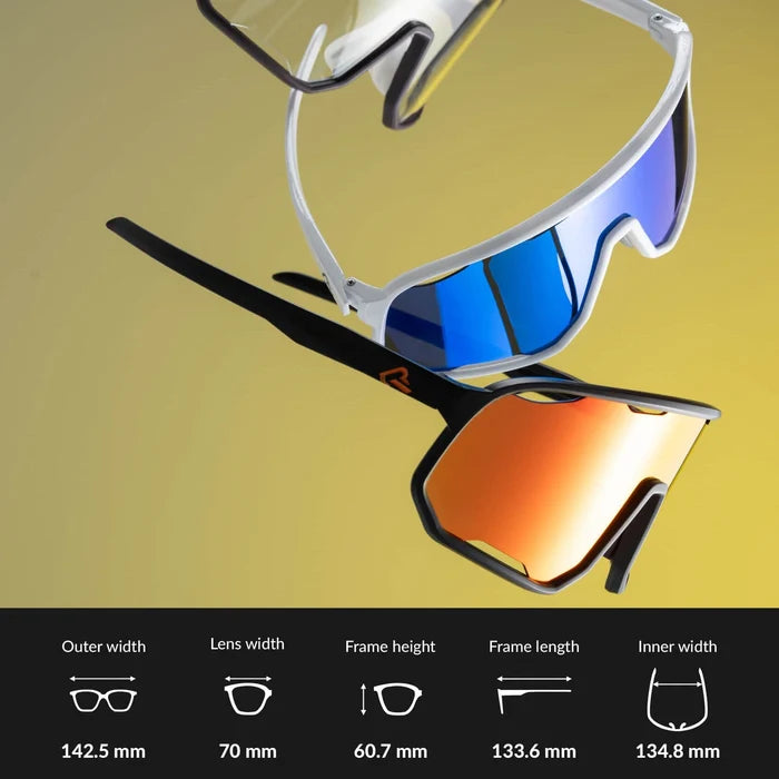 ROCKBROS Polarized Sunglasses UV400 Transparent Cycling Glasses