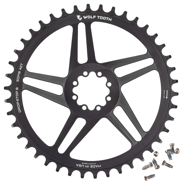 WOLF TOOTH Direct Mount Chainrings for SRAM 8-Bolt Gravel / Road Cranks