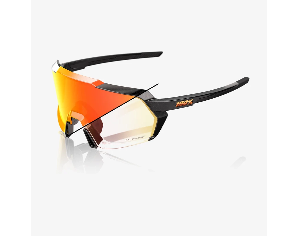 #color_Gloss Metallic Black Orange Flash Mirror Photochromic Lens