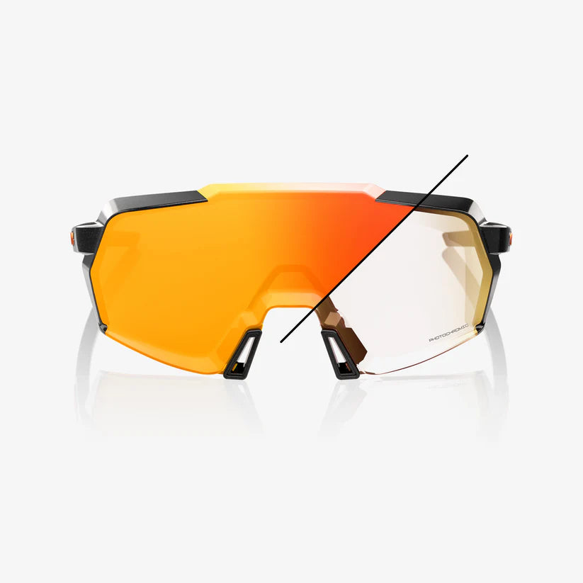 #color_Gloss Metallic Black Orange Flash Mirror Photochromic Lens