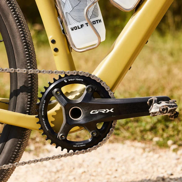 WOLF TOOTH 110 BCD Asymmetric 4-Bolt Chainrings for Shimano GRX Cranks
