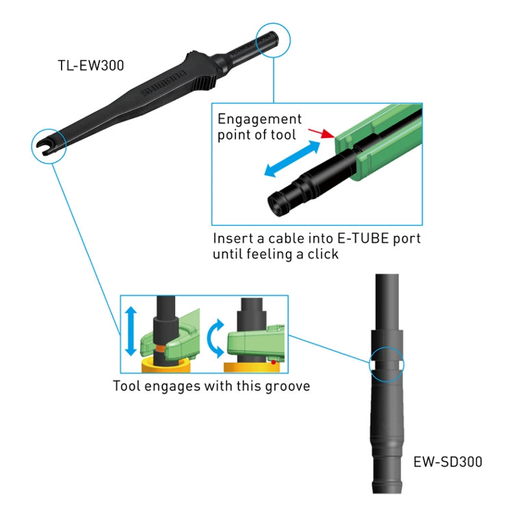 Shimano Plug tool for connection and disconnection of Electric wire