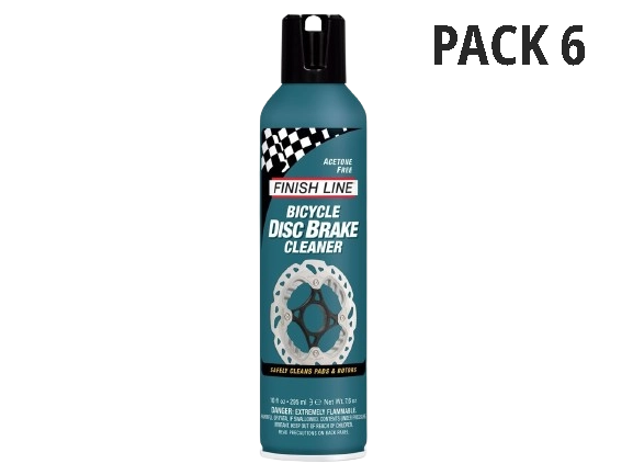 FINISH LINE BICYCLE DISC BRAKE CLEANER PACK 6