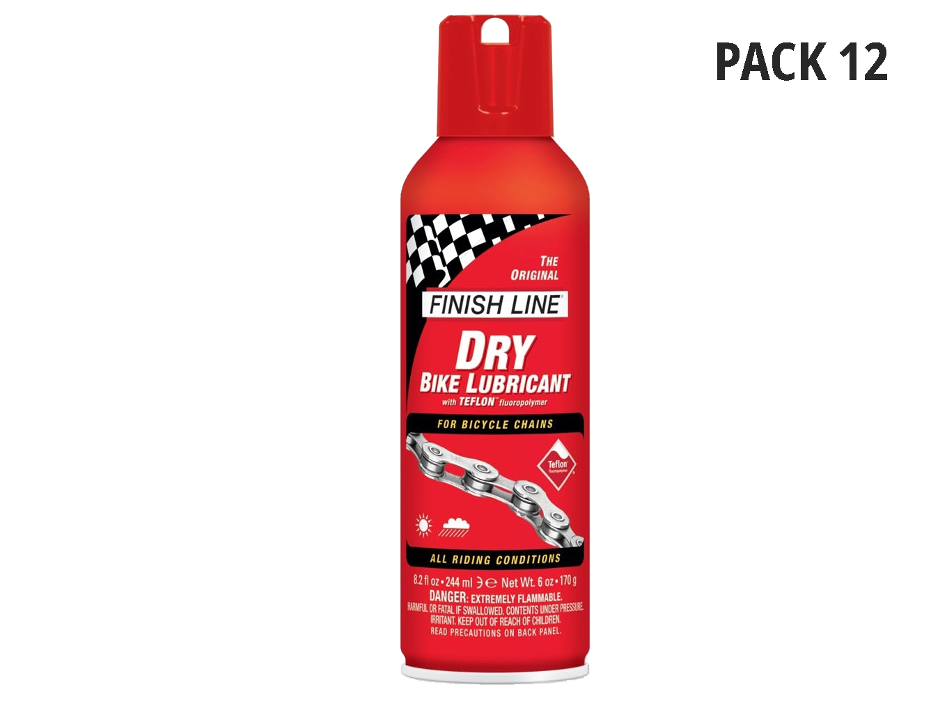 FINISH LINE DRY LUBE (AEROSOL) PACK 12